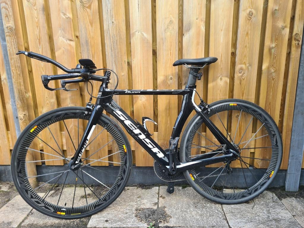 Sensa Dura Triathlonfiets - Carbon Wielen, Fietsen en Brommers, Fietsen | Racefietsen, Overige merken, 28 inch, Carbon, Ophalen of Verzenden