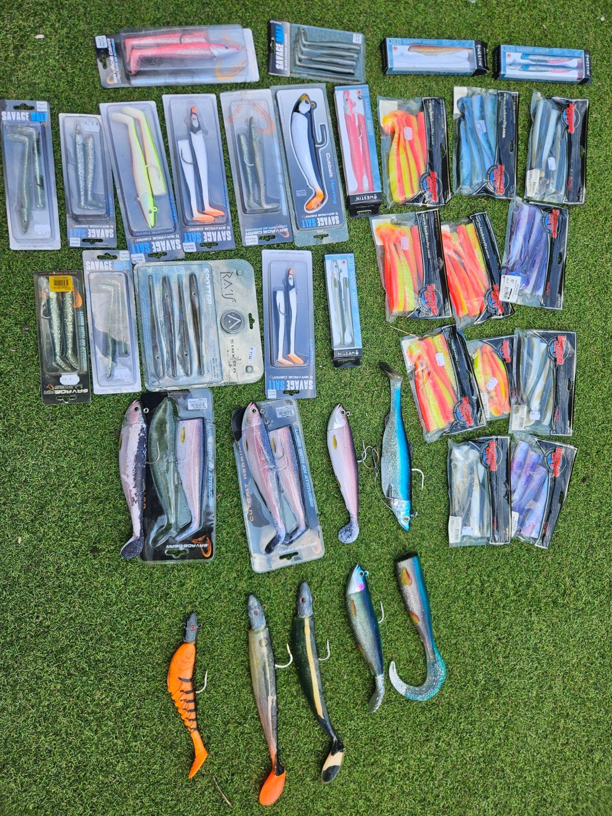 Grote partij kunstaas, shads en softbaits., Ophalen of Verzenden, Gebruikt, Kunstaas