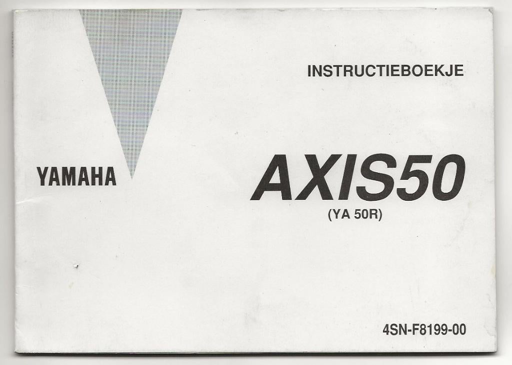Yamaha AXIS50 YA 50 R handleiding (3466z) scooter, Fietsen en Brommers, Ophalen of Verzenden, Zo goed als nieuw