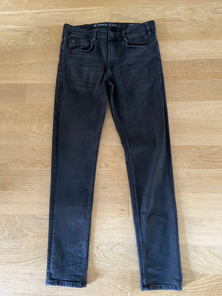 GARCIA heren jeans (zwart) mt 32/34, Ophalen of Verzenden, Zo goed als nieuw, Zwart, W32 (confectie 46) of kleiner