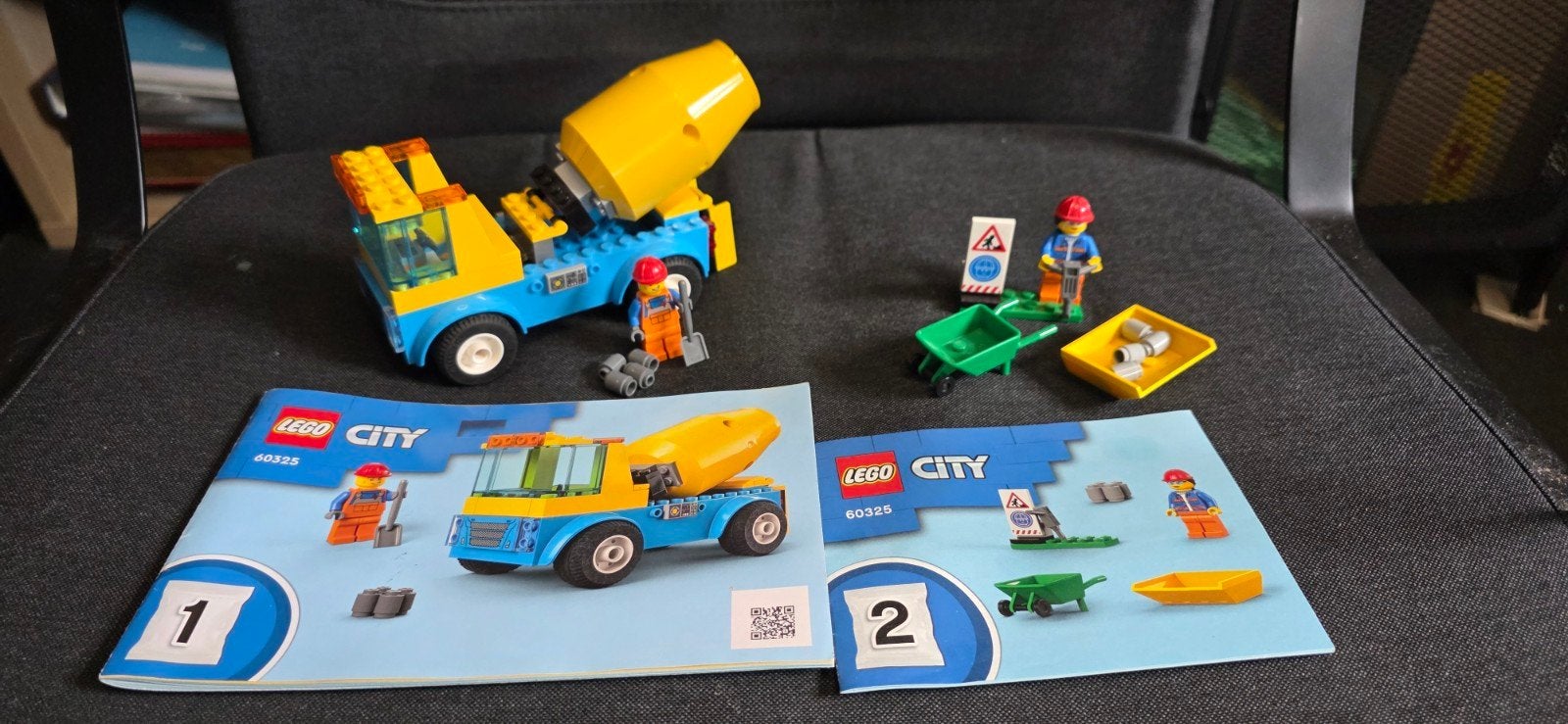 LEGO City 60325 Cementmixer compleet met instructies, Compleet, City, Lego, Ophalen of Verzenden