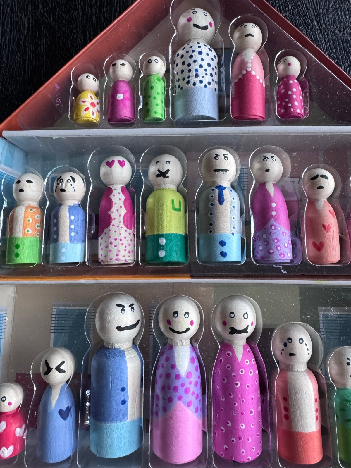 Handgeschilderde poppetjes schematherapie modi’s, Ophalen of Verzenden, Nieuw, Knutselen