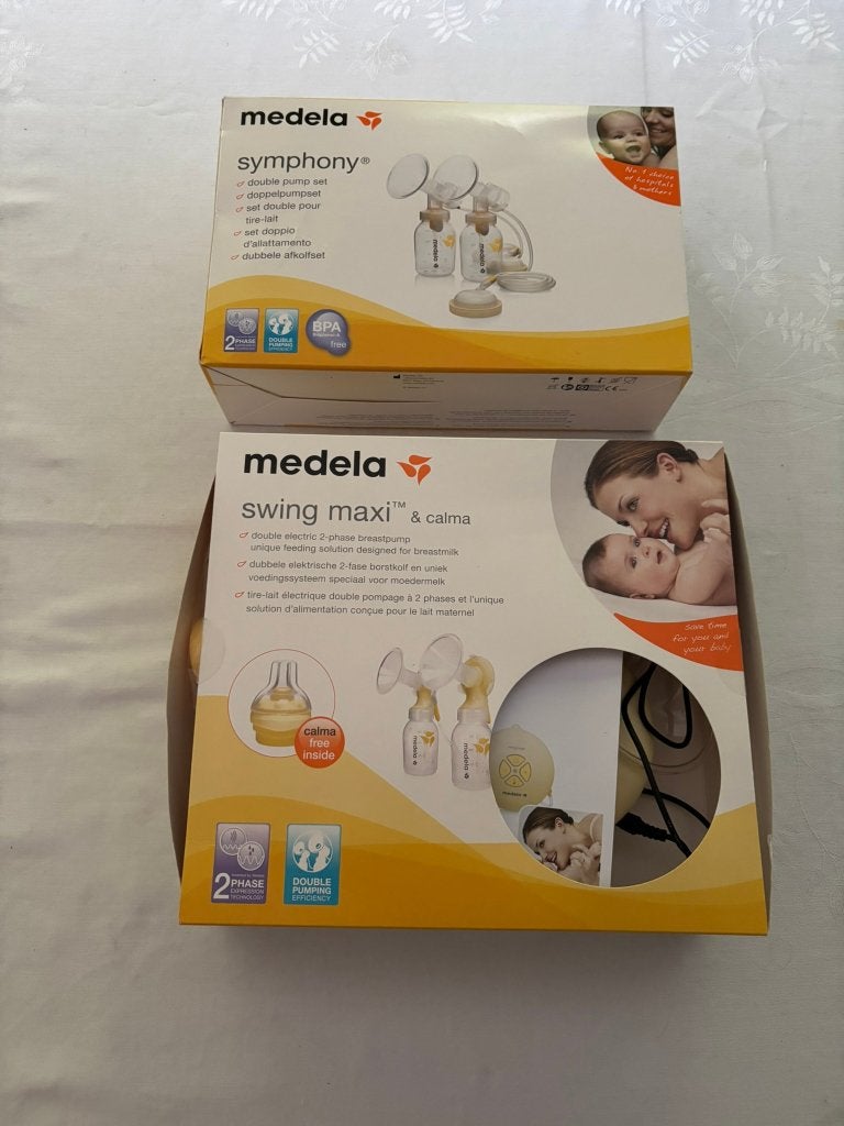 Medela swing maxi en calma 2 fase borstkolf nieuw symfony!, Ophalen of Verzenden, Zo goed als nieuw, Borstkolf, Medela