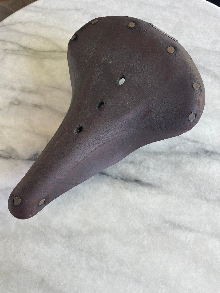 Brooks B66S leren fietszadel, Gebruikt, Leer, Ophalen of Verzenden, Brooks