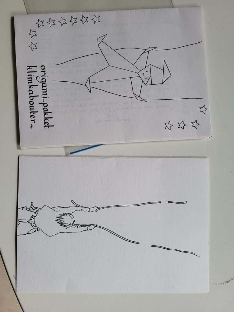 Vintange origami Klimkabouter, Ophalen of Verzenden, Vrouw, Overige merken