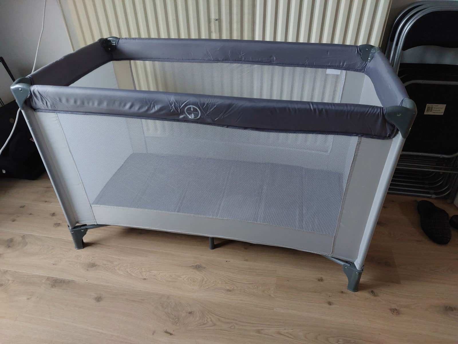 NIEUW! Campingbedje, Ding Basic grijs, 60x120cm, Ophalen of Verzenden