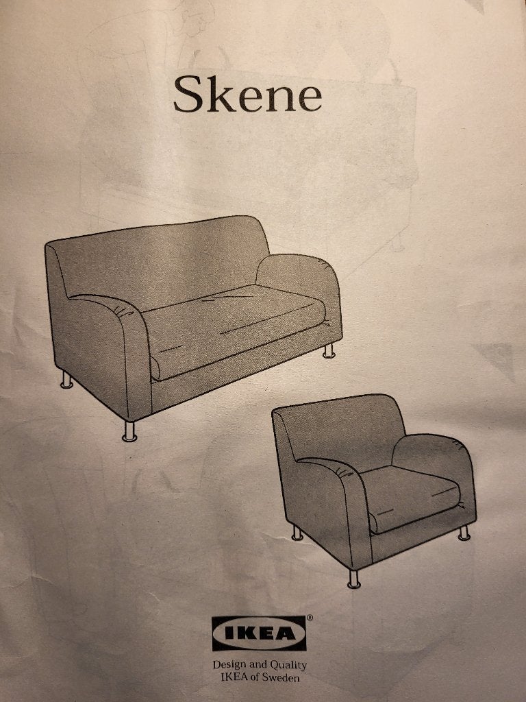 Vintage IKEA SKENE leren stoelhoes (nieuw), Zwart, Nieuw, Leer, Ophalen of Verzenden