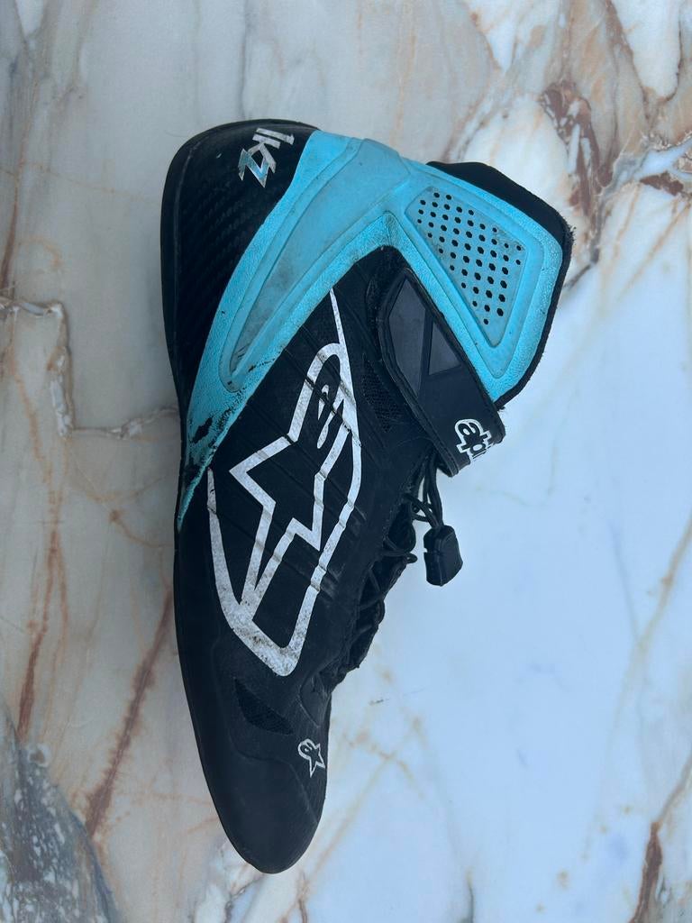Alpinestars race schoenen - Zwart/Blauw, Sport en Fitness, Karting, Ophalen of Verzenden, Gebruikt, Kleding of Schoenen