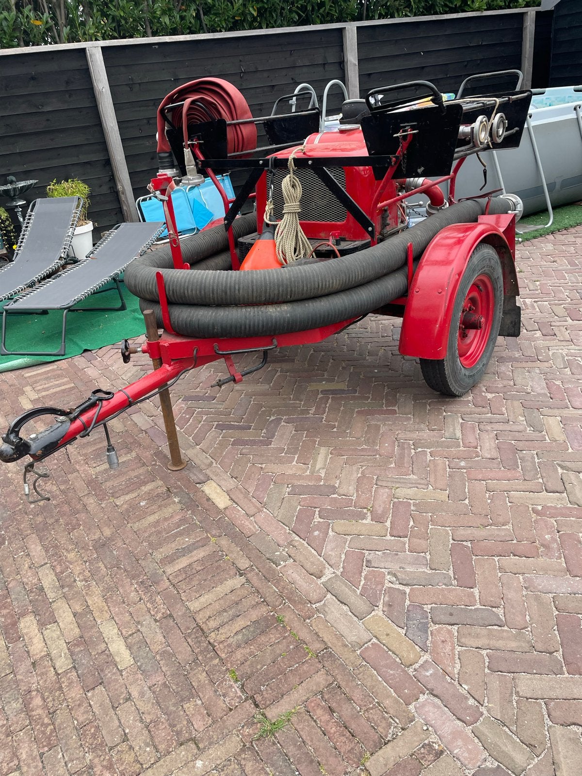 Ziegler Brandweerpomp TS16/8 Aanhangwagen VW 1600cc, Ophalen, Gebruikt, Beregeningspomp