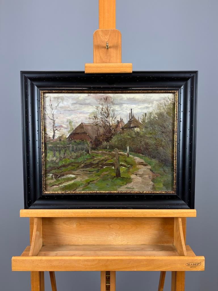Jan Hoynck van Papendrecht - Sallandse boerderij (Twente), Antiek en Kunst, Kunst | Schilderijen | Klassiek, Ophalen
