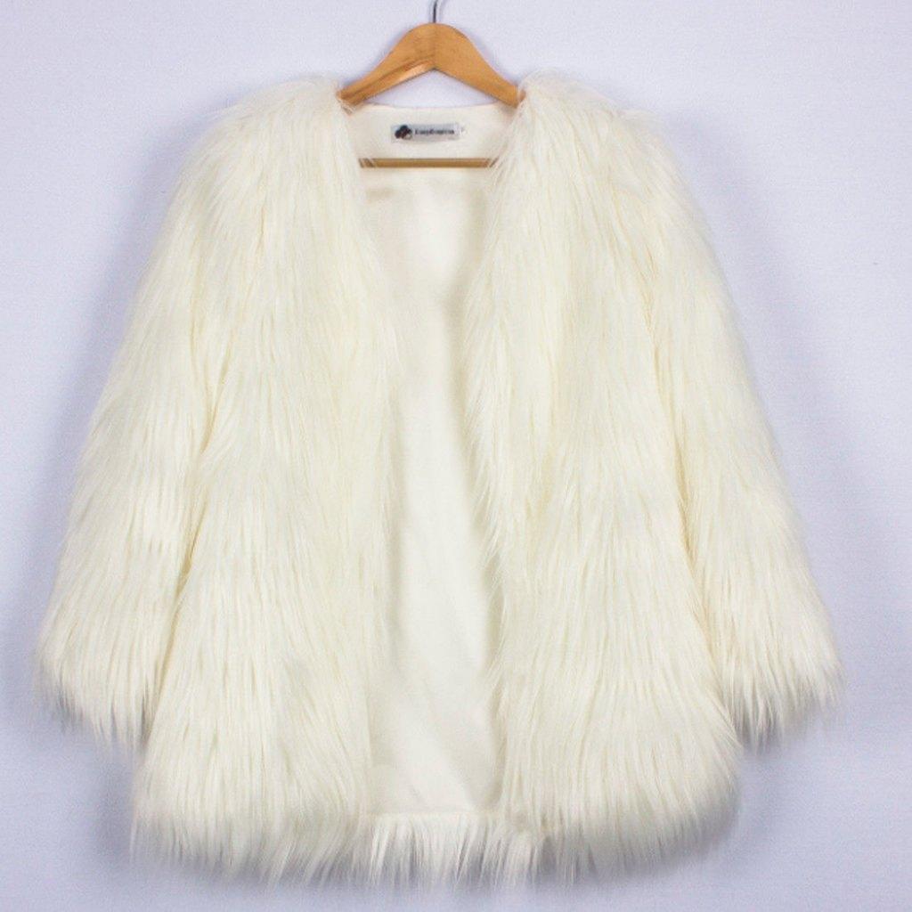 Nep bontjas dames (bont jas vrouwen witte zwarte winterjas), Kleding | Dames, Jassen | Winter, Verzenden, Nieuw, Maat 38/40 (M)