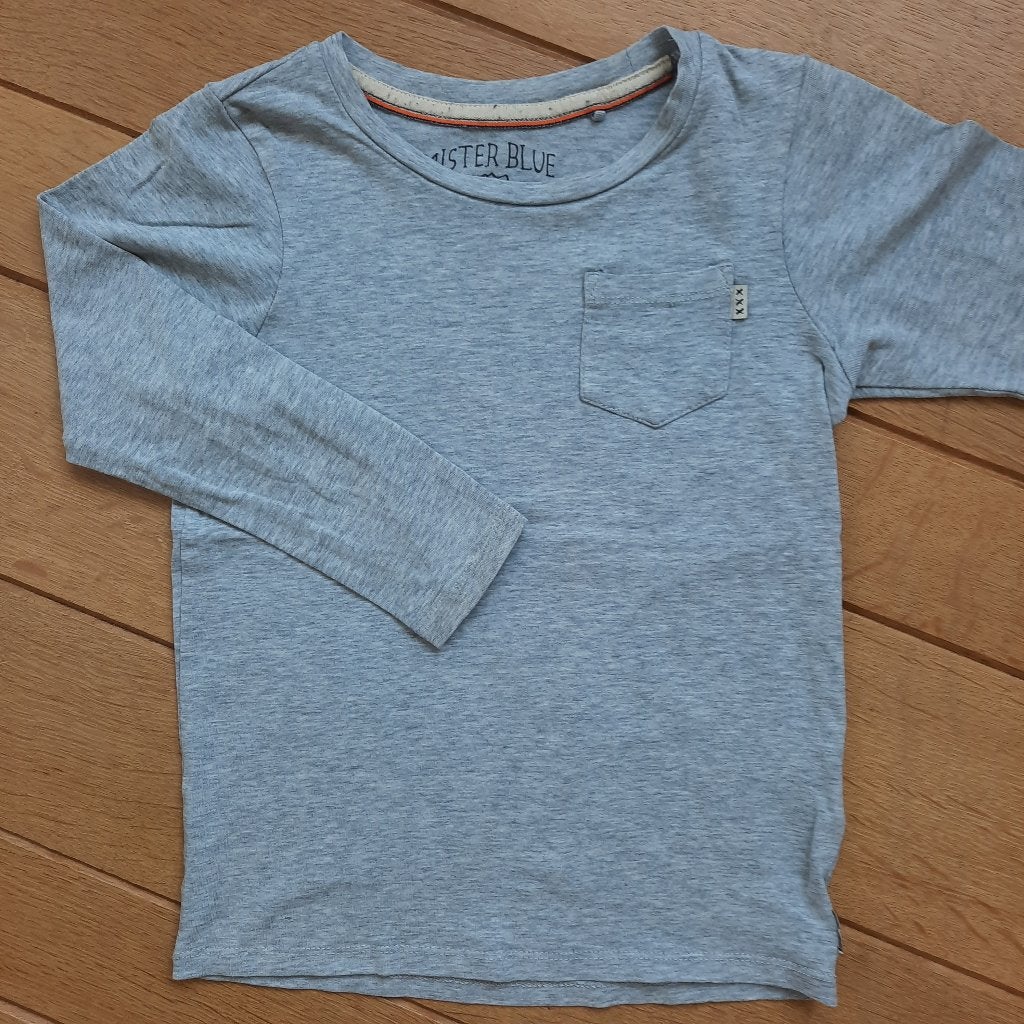 Mister Blue Scotch Schrunk longsleeve licht grijs maat 104, Scotch Shrunk, Ophalen of Verzenden, Zo goed als nieuw, Shirt of Longsleeve