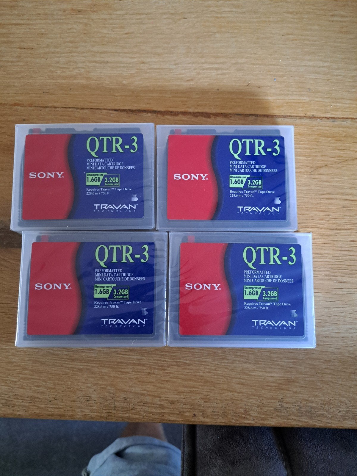 Nieuwe Sony QTR-3 Travan Mini Data Cartridge (1.6GB/3.2GB), Intern, Server, HDD, Nieuw