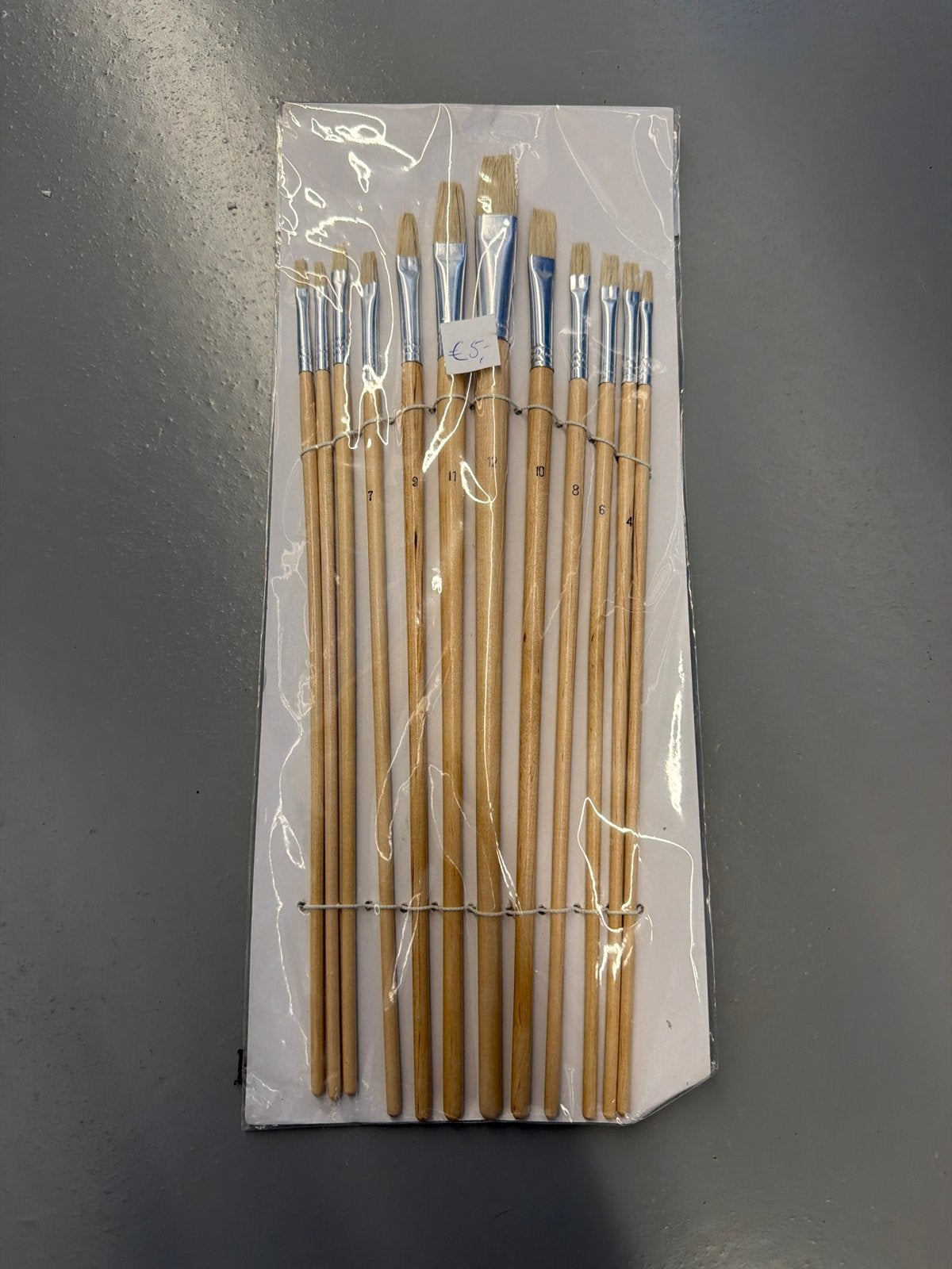 Set van 12 schilderspenselen, diverse maten, Ophalen, Nieuw, Penseel of Kwast