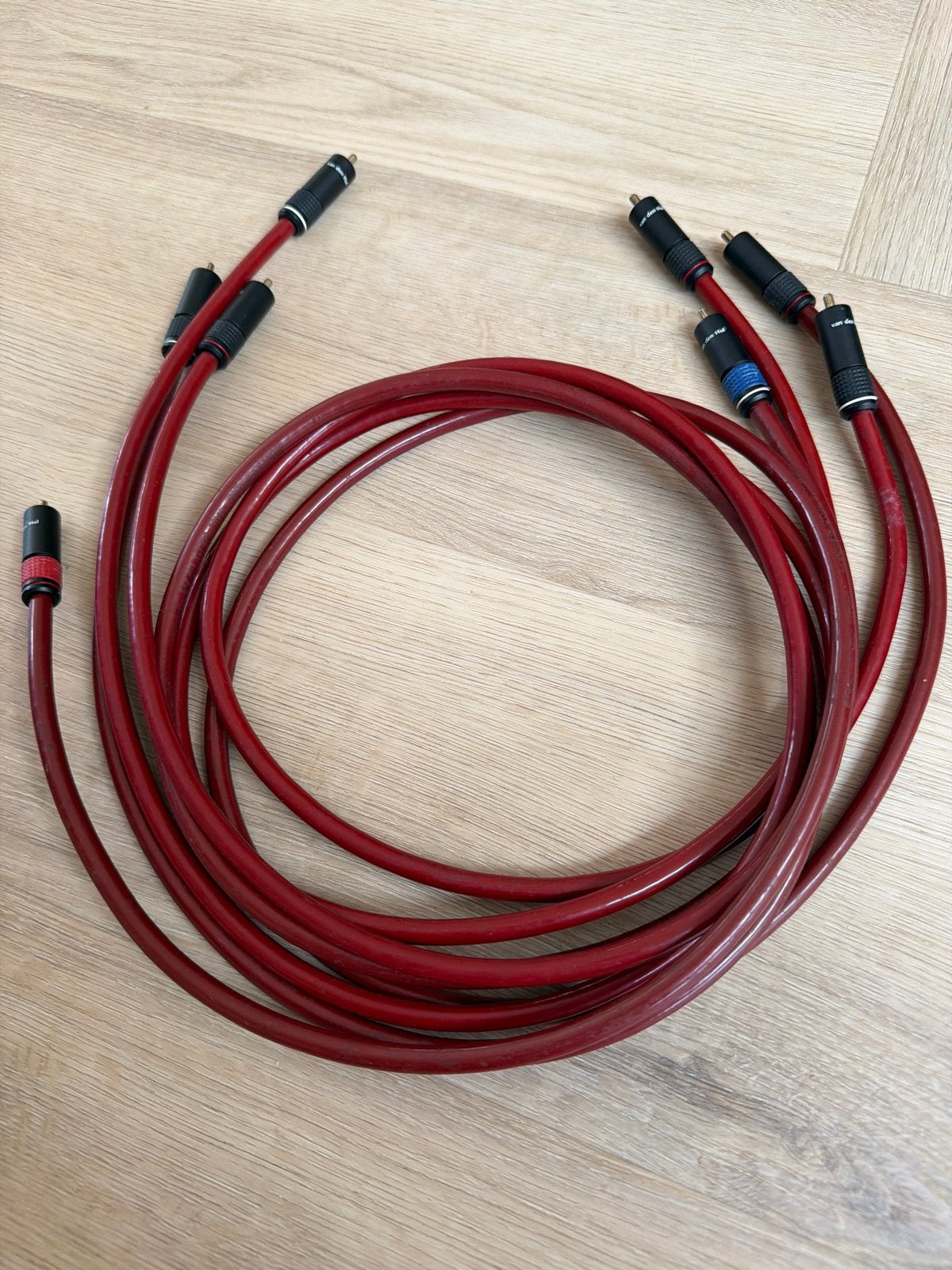 Van den Hul Thunderline Interlink Kabels 4x 120cm, Ophalen of Verzenden, Zo goed als nieuw, Minder dan 2 meter, Interlink-kabel