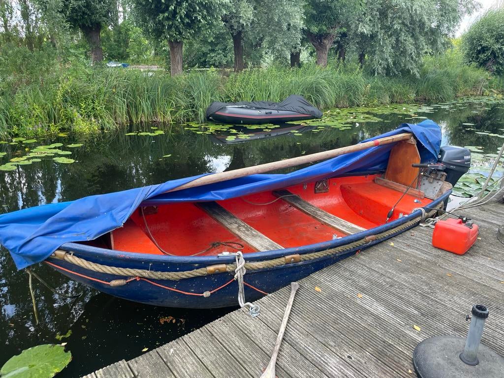 Redding vlet 5 meter met Yamaha 8 pk 4 takt, Ophalen of Verzenden, Gebruikt