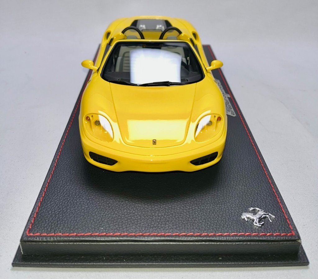 Ferrari 360 Modena Spider Geel 1:18 P18232B van BBR, Hobby en Vrije tijd, Ophalen of Verzenden, Nieuw, Auto, Overige merken