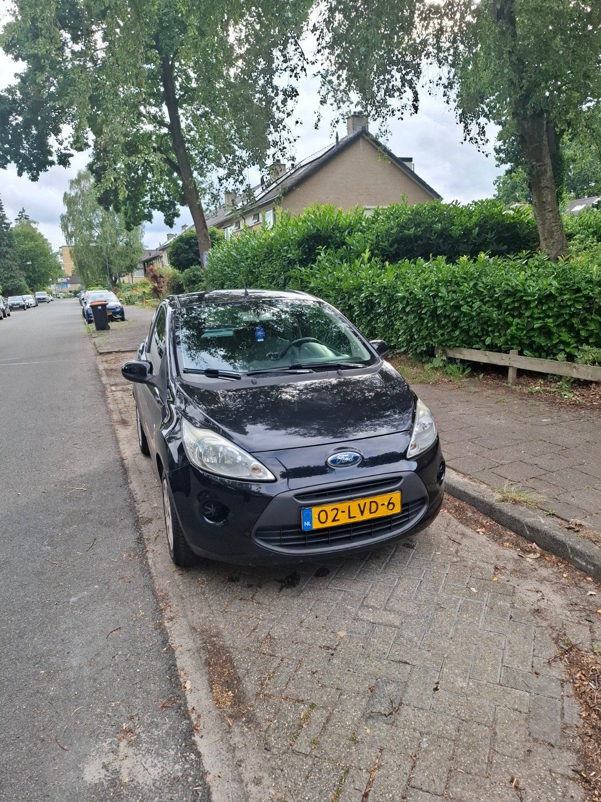 Ford Ka 1.2 51KW 2010 Zwart, Auto's, Voorwielaandrijving, 1242 cc, 4 cilinders, 4 stoelen