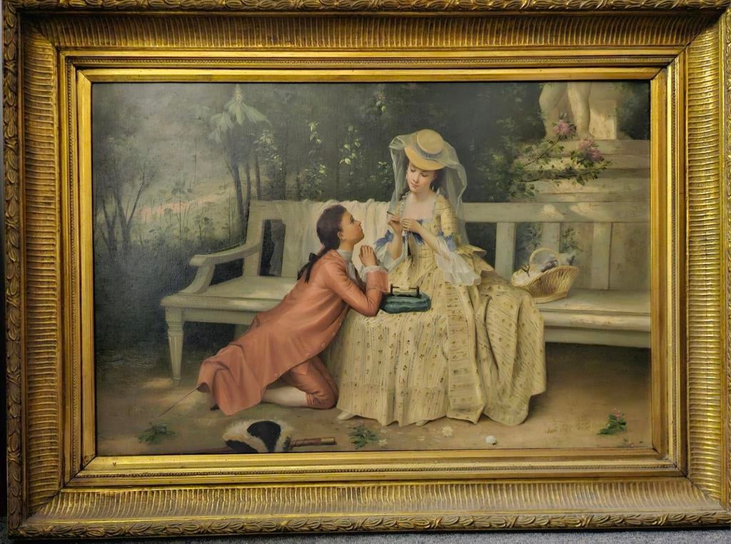Klassiek schilderij, Ophalen of Verzenden