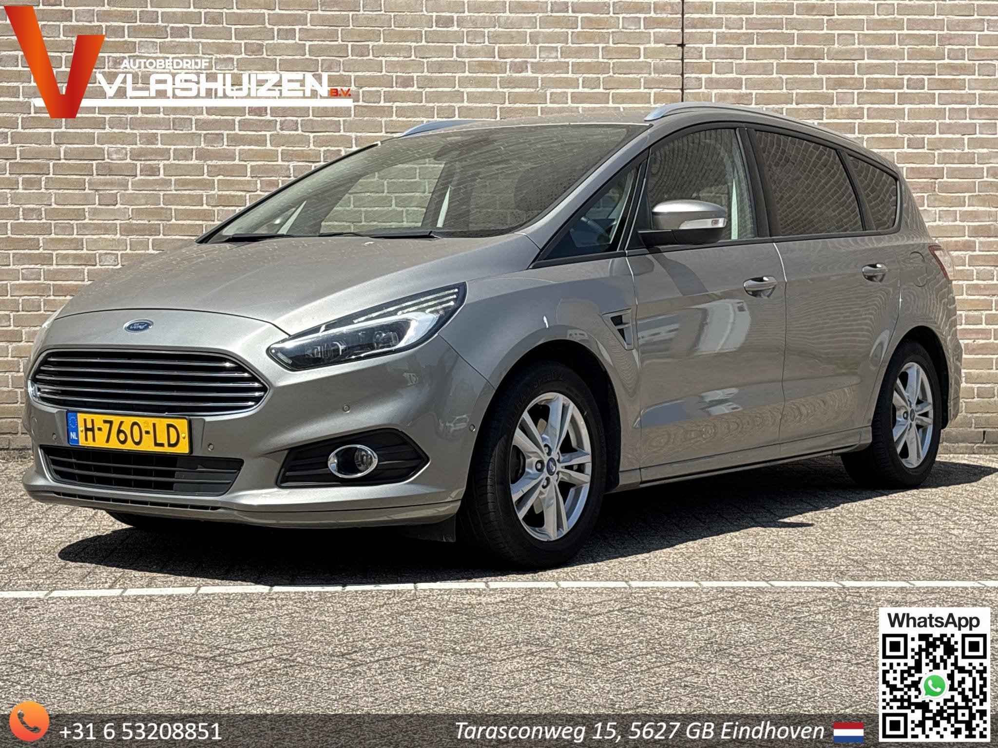 Ford S-Max 2.0 TDCi Titanium 7p. | Climate | Cruise | Navi |, Auto's, Ford, Stof, Gebruikt, 4 cilinders, 7 stoelen