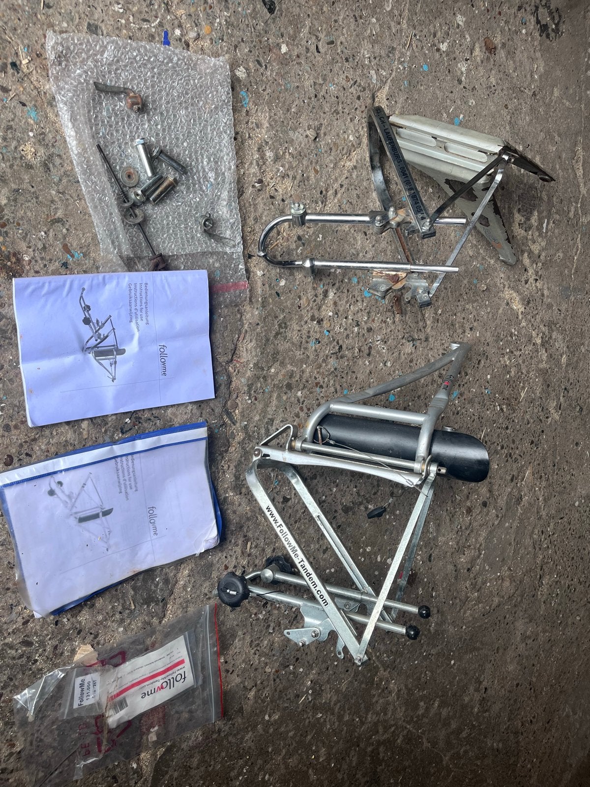 FollowMe Fiets Set (Dubbel) - Aanhangfiets Koppeling, Ophalen of Verzenden, Gebruikt, Aanhangfiets, 20 tot 40 kg