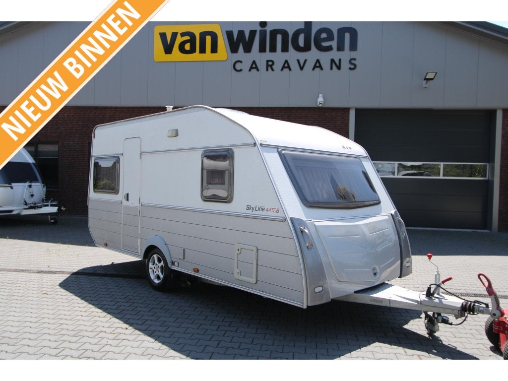 Kip Sky line Special 44 TDB Mover-UnicoTent-2008, Caravans en Kamperen, Caravans, Standaardzit, Kip, Bedrijf, Overige typen