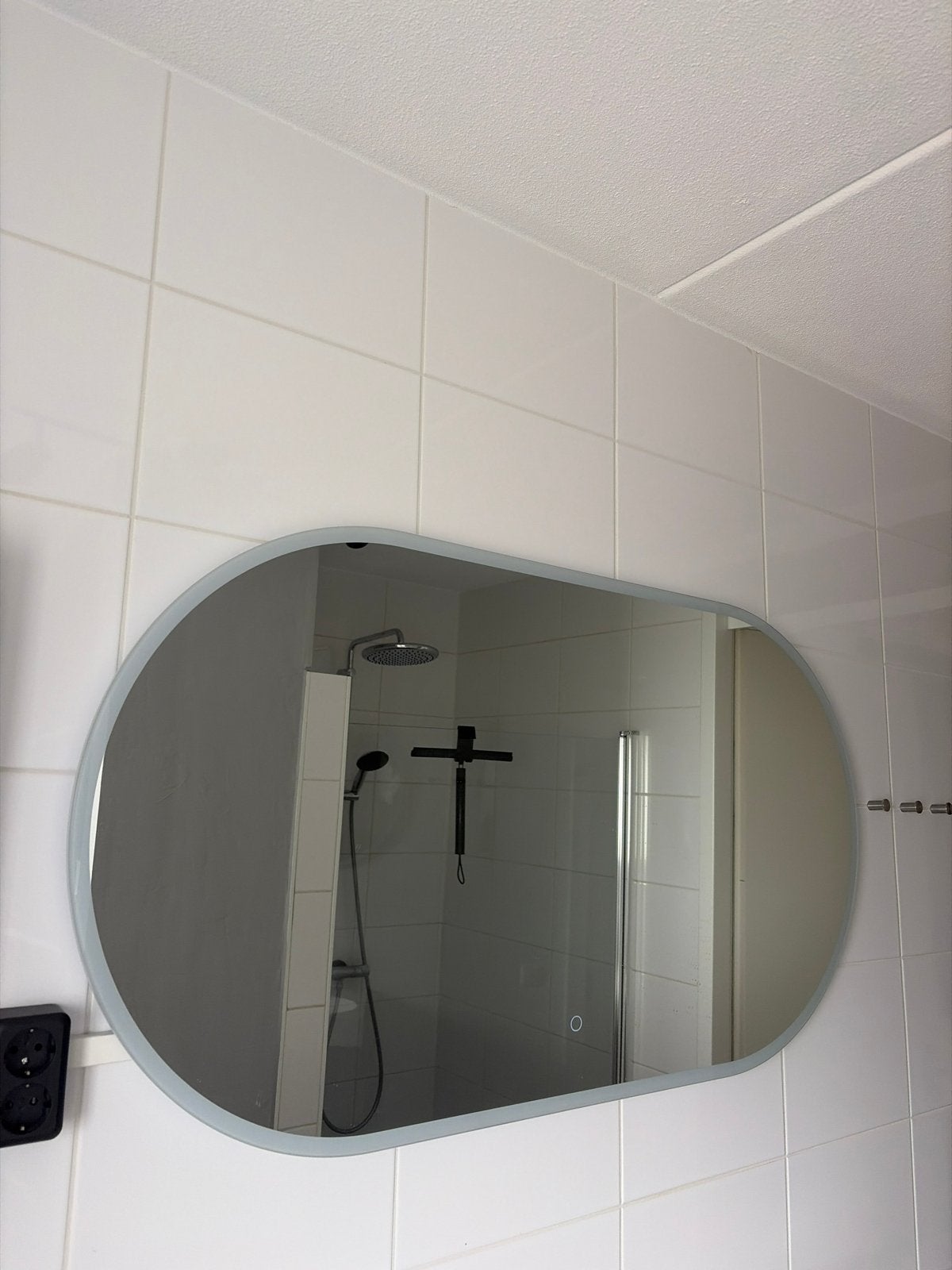 Sanox ENIGMA spiegel 120x65 met verwarming en dimbaar, Ophalen of Verzenden, Zo goed als nieuw, 100 tot 125 cm, Minder dan 100 cm
