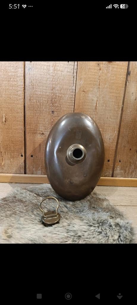 Vintage Koperen Warmtekruik - Antieke Bedkruik, Ophalen of Verzenden