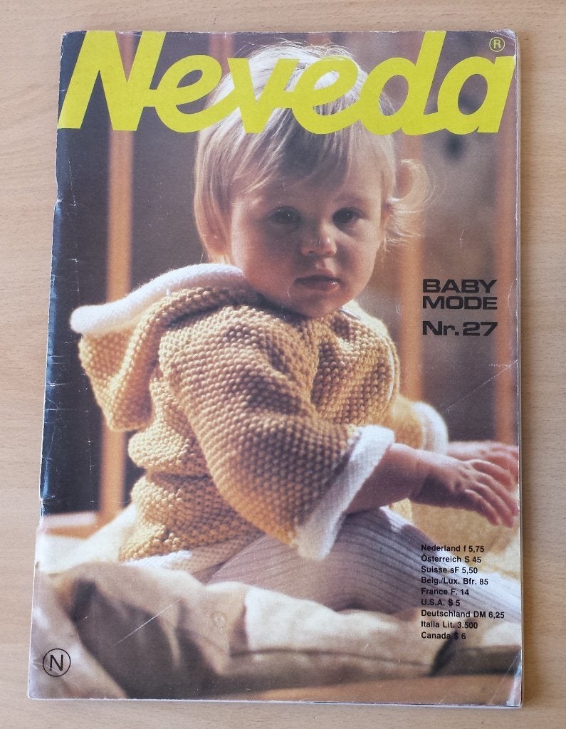 Neveda Baby Mode, nr.27 - jaren 70 - breien en haken, Neveda, Gebruikt, Breien of Haken, Ophalen of Verzenden