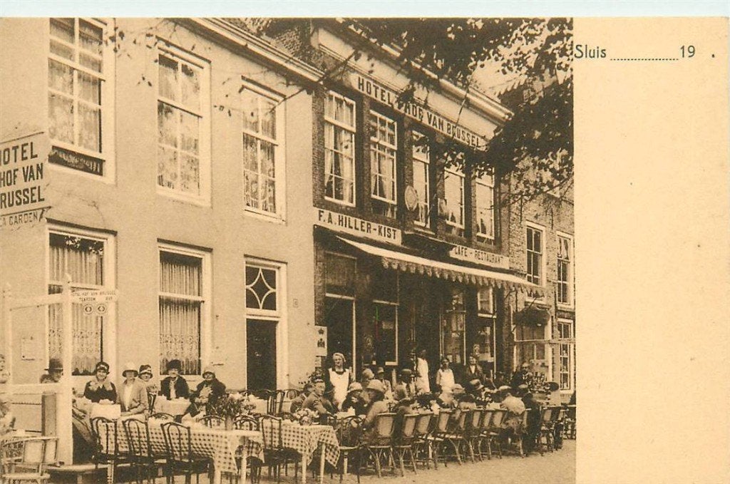 388-258-001 Sluis Hillers Hotel, Verzenden, Voor 1920, Zeeland