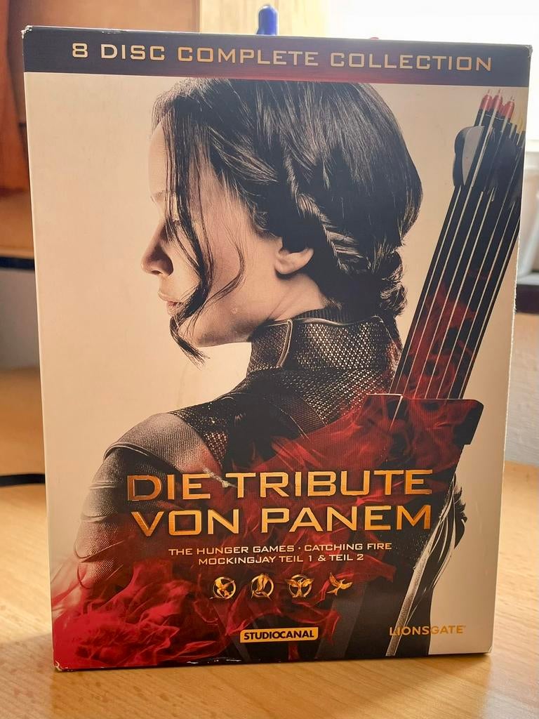 The Hunger Games Collectie – 8 Discs dvd – Engels Gesproken, Vanaf 12 jaar, Ophalen of Verzenden, Zo goed als nieuw, Actie en Avontuur