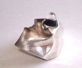 Lapponia, Bjorn Weckstrom, Creature`s Eye zilveren ring, 18 tot 19, Gebruikt, Verzenden, Dame of Heer