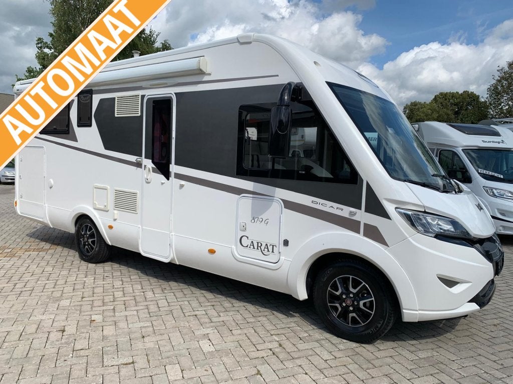 McLouis Carat 879G Queensbed Hefbed 35000 km Euro 6, Caravans en Kamperen, Campers, Fiat, Bedrijf, Diesel, 7 tot 8 meter