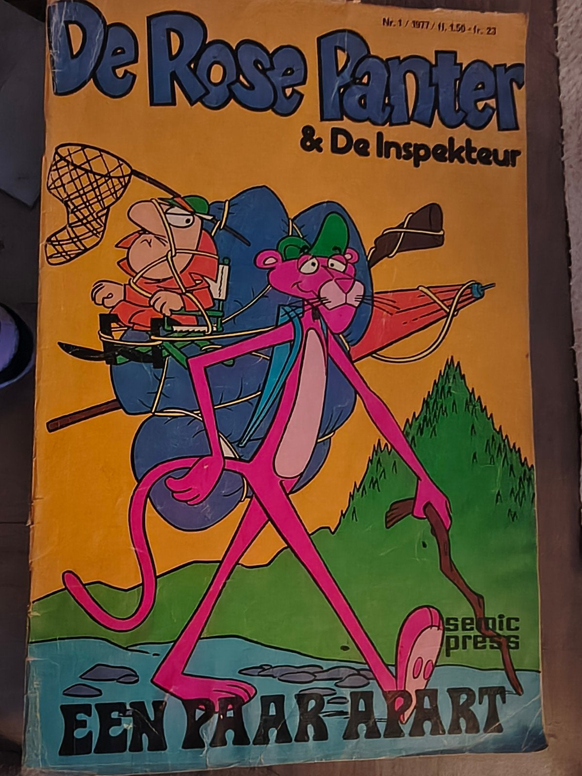 De Rose Panter & De Inspekteur - Een Paar Apart (1977), Gelezen, Mirisch-Geoffrey D.F.E., Eén stripboek, Ophalen of Verzenden