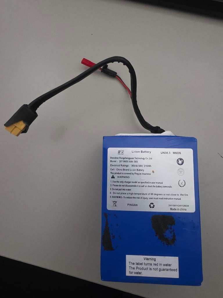 Windgoo B20 Accu 36V 6Ah - Getest en Goed, Ophalen of Verzenden, Gebruikt