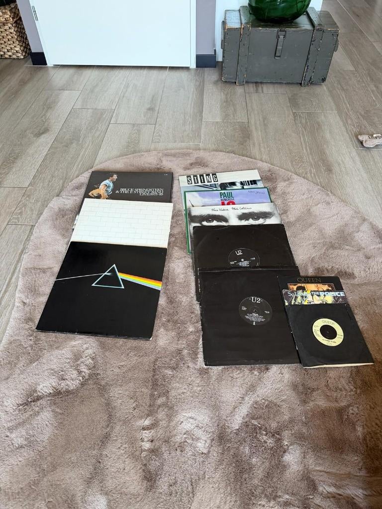 Lp's van pink floyd, U2, sting  bruce springsteen etc, Gebruikt, Overige formaten, 1980 - 1989, Inclusief boekje