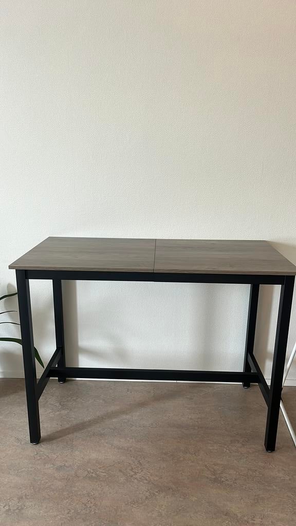 Bar tafel, Ophalen, 100 tot 150 cm, Zo goed als nieuw, Rechthoekig