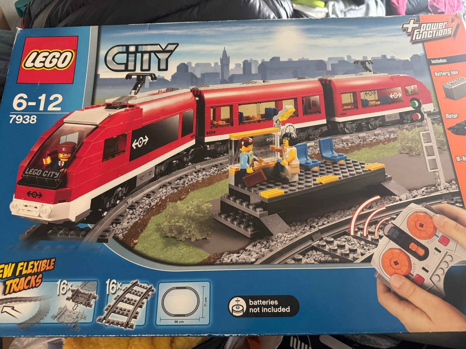 LEGO City Passagierstrein 7938 met Power Functions, Kinderen en Baby's, Ophalen, Lego, Compleet, Complete set