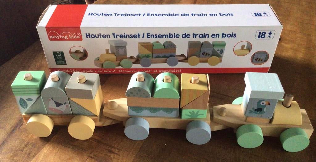 Houten treintjes nieuw, Ophalen of Verzenden, Nieuw