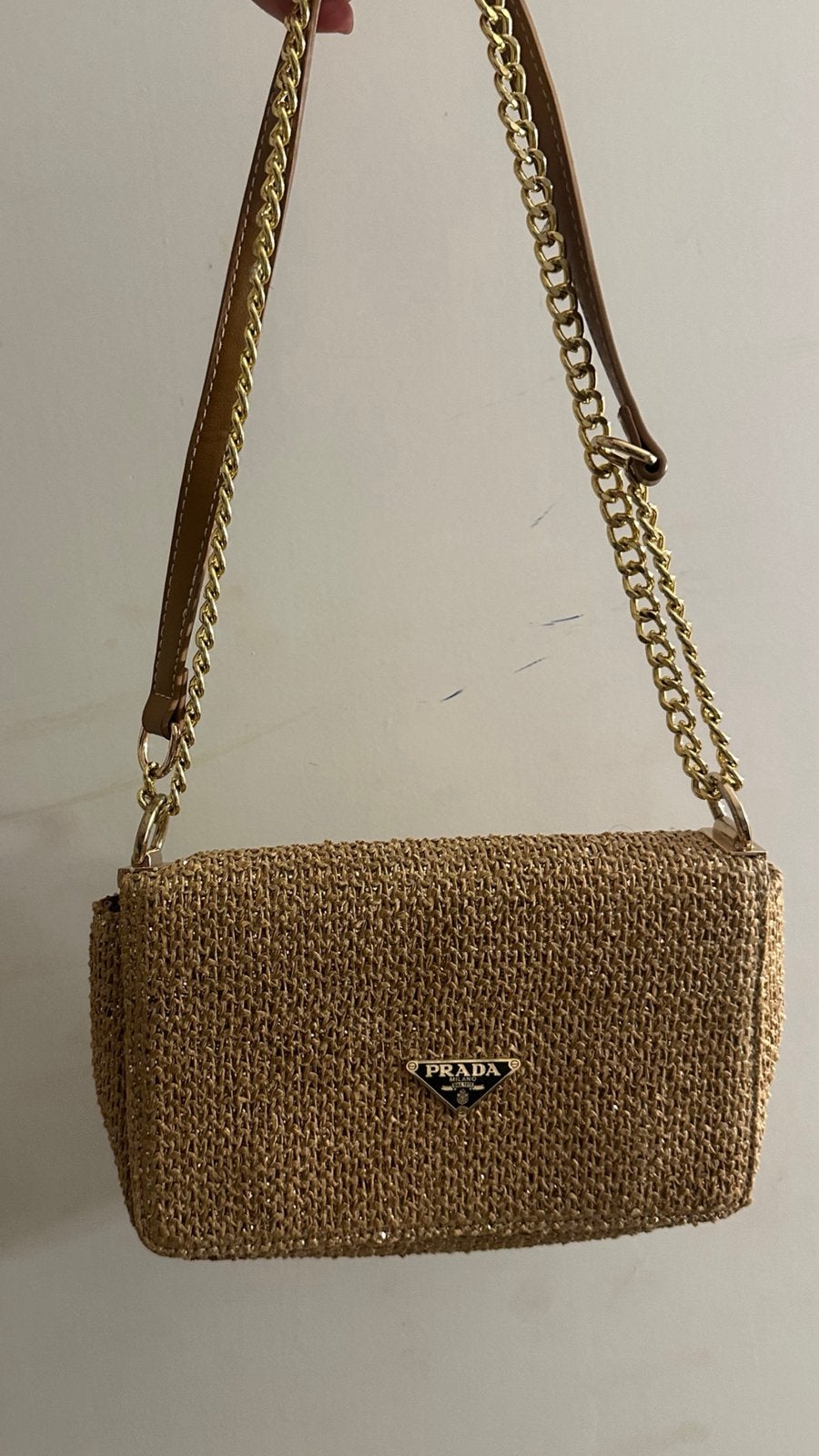 Prada rieten tas Nieuw, Ophalen of Verzenden, Nieuw