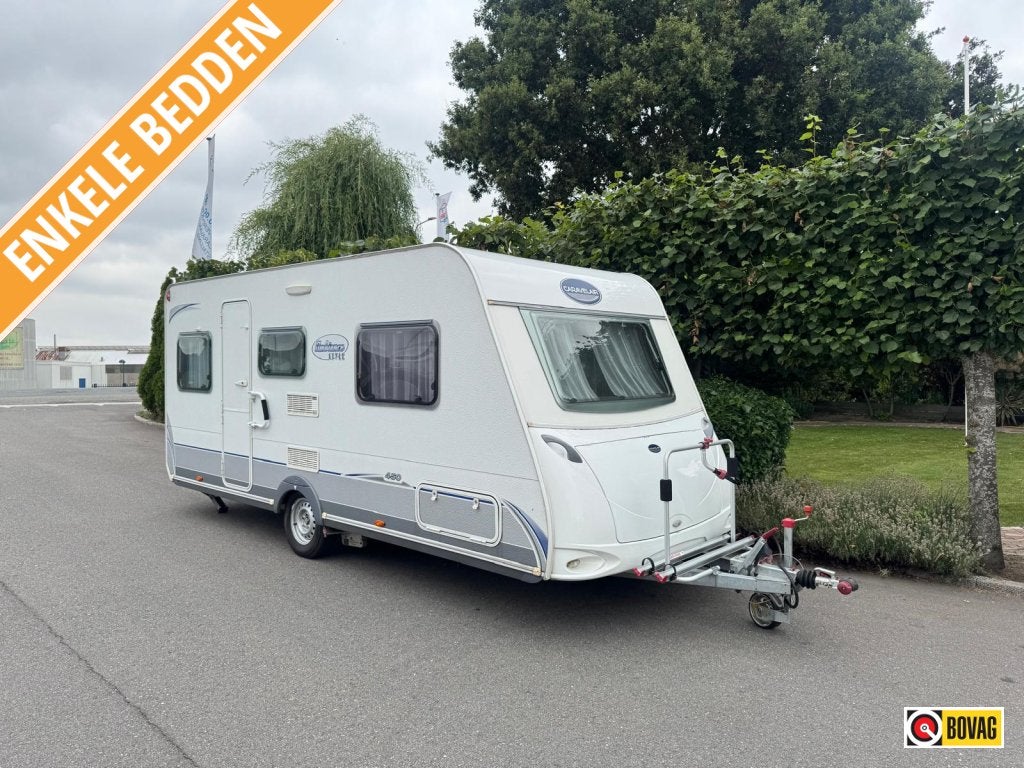 Caravelair Ambiance Style 450 Mover,voortent,enkele bedden, Caravans en Kamperen, Caravans, Rondzit, Bedrijf, 4 tot 5 meter, Overige typen