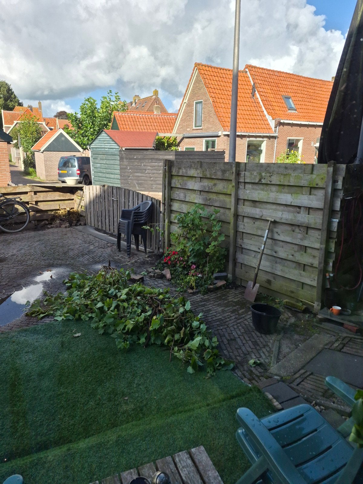 Gratis af te halen: Gebruikte schutting, Tuin en Terras, Ophalen, 6 meter of meer, Hout, 1 tot 2 meter