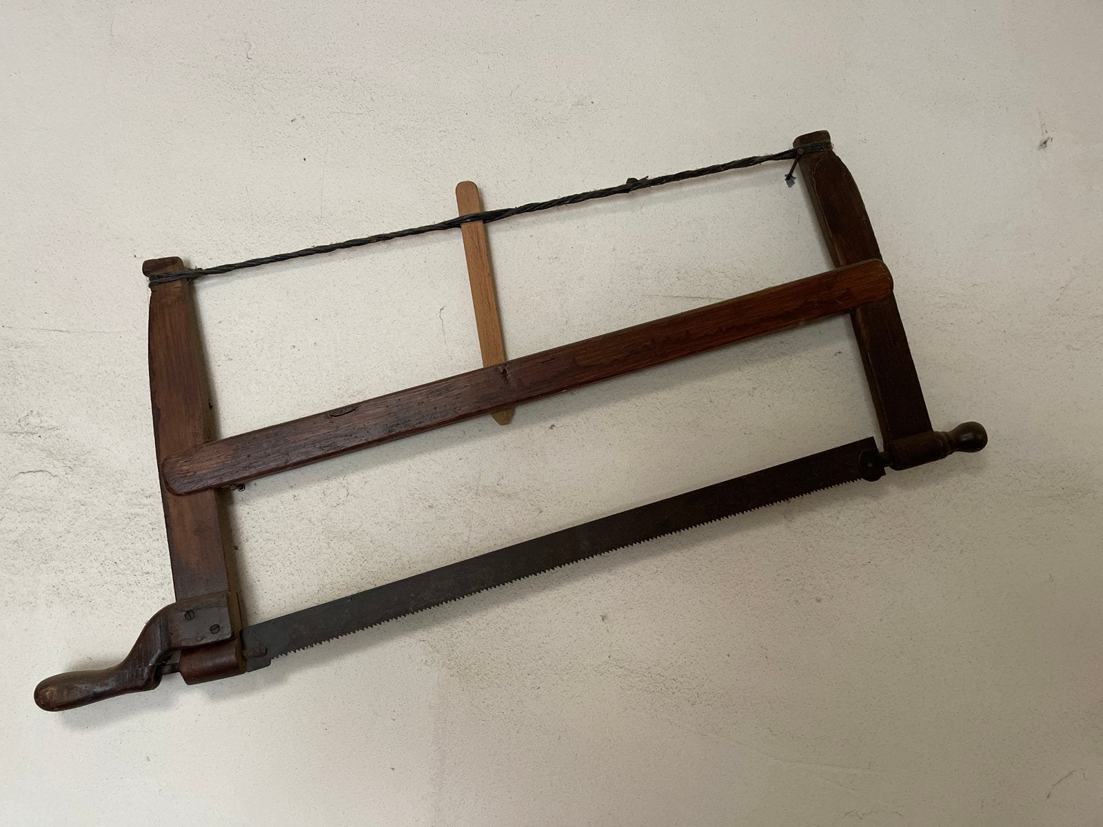 Antieke trekzaag / spanzaag - Houtbewerking gereedschap, Ophalen
