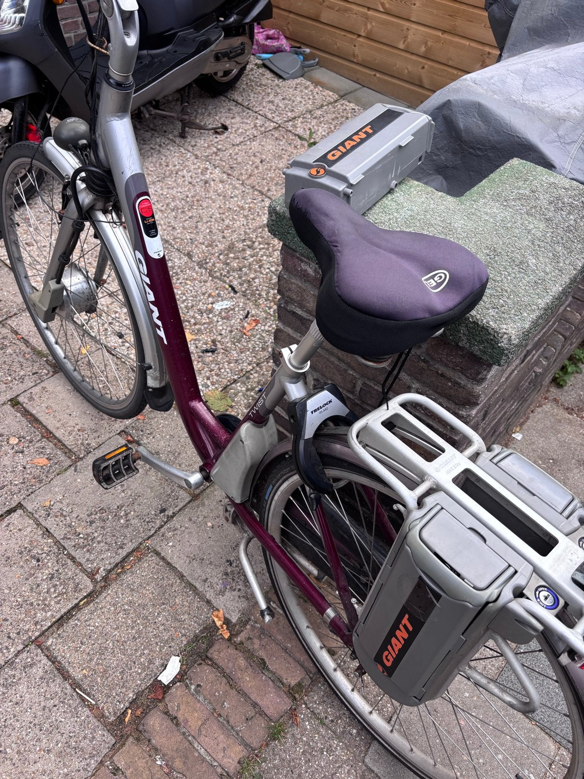 Giant Twist elektrische fiets met 3 accu's en lader, Ophalen, Gebruikt, Giant, 51 tot 55 cm