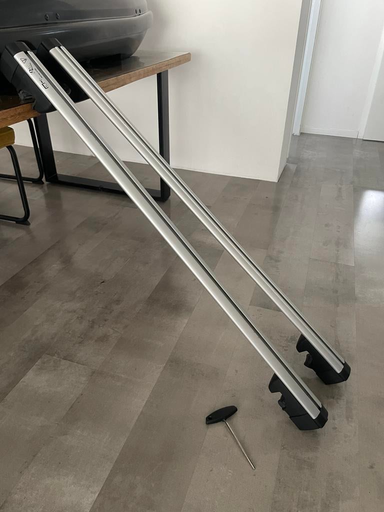 Te koop: Originele Dakdragers / Roof Bars – Aluminium, Ophalen, Zo goed als nieuw