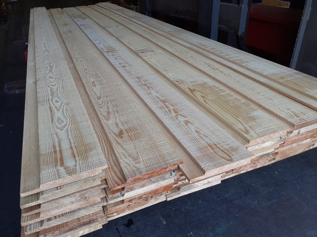 Partij 44 stuks Siberisch Lariks rabat 18x170x3300mm, Tuin en Terras, Palen, Balken en Planken, Ophalen of Verzenden, 250 cm of meer