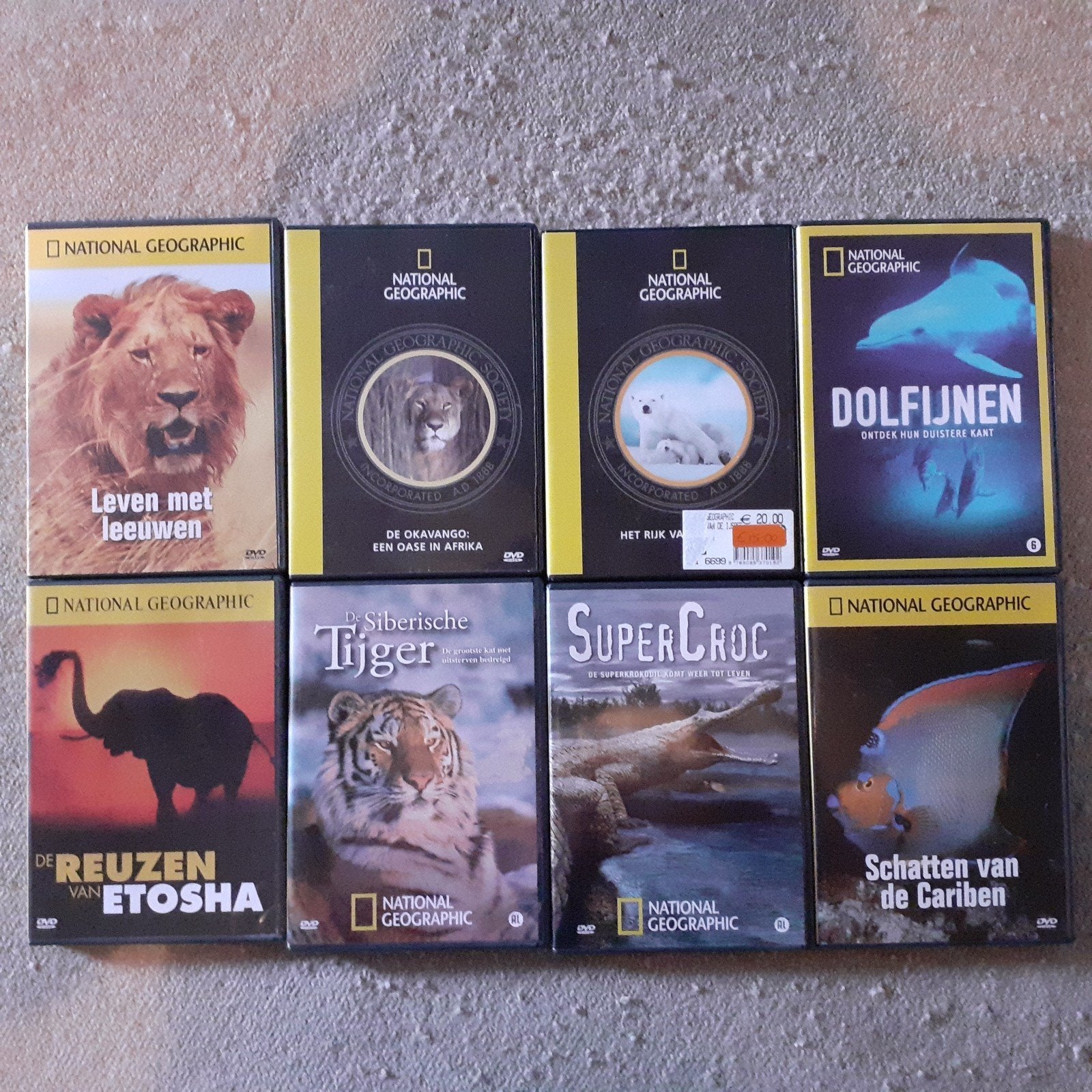 National Geographic DVD Collectie - 8 Natuurfilms, Ophalen of Verzenden, Zo goed als nieuw, Natuur