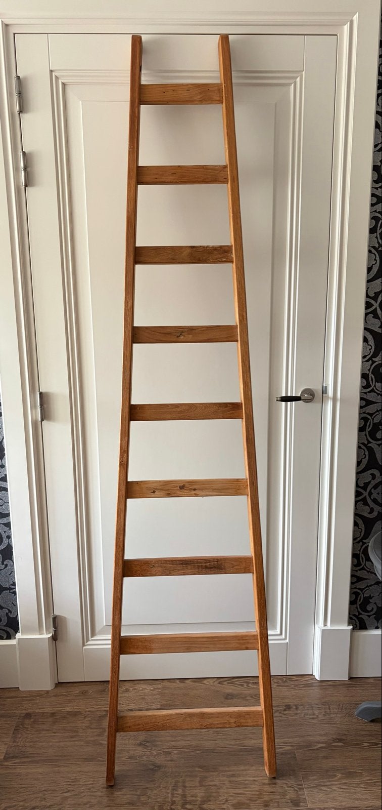 Houten decoratieve ladder - 215 cm hoog, Ophalen, Gebruikt, Ladder, 2 tot 4 meter