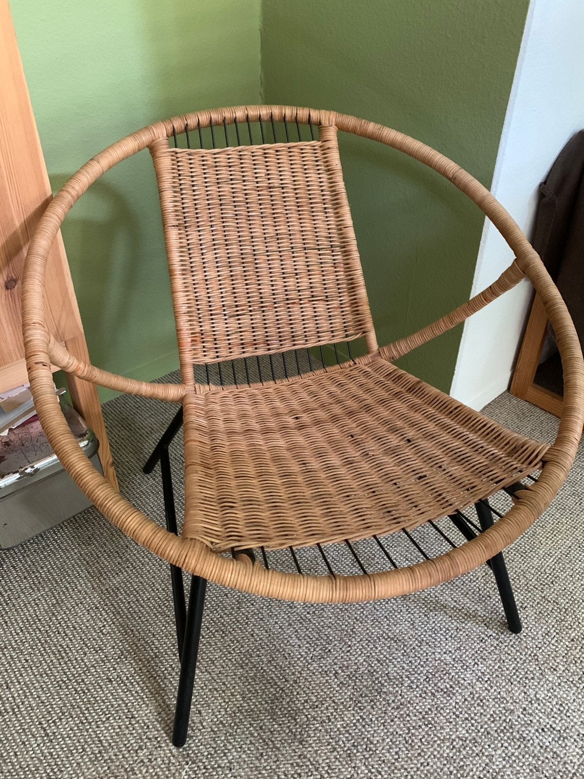 Rotan stoel van IKEA, Huis en Inrichting, Ophalen, Gebruikt, Minder dan 75 cm, IKEA Nytillverkad collectie