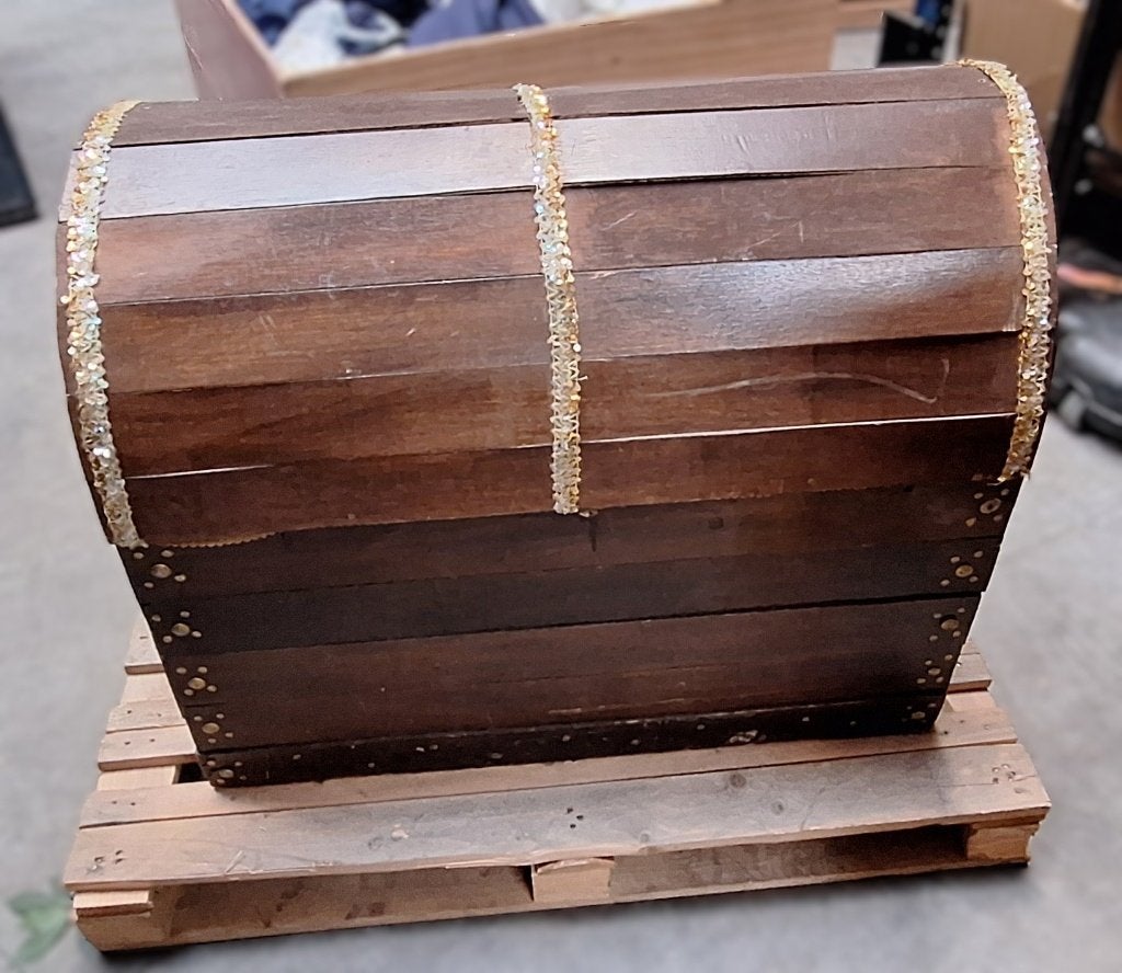 Mooie houten schatkist – 100x54x78 cm, Ophalen, Gebruikt, 50 tot 100 cm, Minder dan 50 cm
